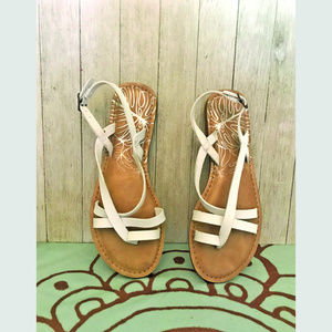 White Strappy Sandals